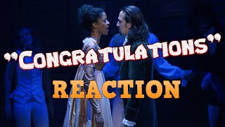 ANGELICA NEEDED THIS  quotCongratulationsquot  Hamilton  REACTION [upl. by Oad968]