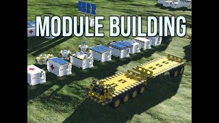 Space Engineers  Portable Modules Base Building System [upl. by Dorene]