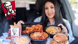 KFC MUKBANG Chicken Sandwich Nashville Hot Tenders Famous Bowl Fries Mac amp Cheese [upl. by Judy]