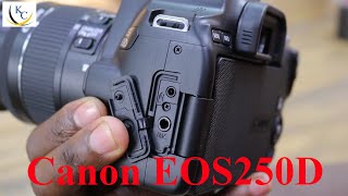 Canon EOS 250D DSLR Camera Unboxing and review in detail How to assemble and use 📸 [upl. by Ardnuhs]