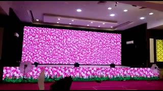 3D LED video wall Stage 8122540589 Wedding Marriage Reception Decoration 3D Mapping Birthday Event [upl. by Airot614]