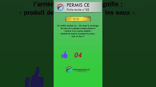 Permis CE  Fiche écrite 02 question 01 quiz [upl. by Margarethe]