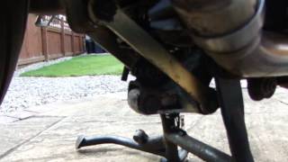 FJR1300 rear shock removal and refit [upl. by Yenreit512]