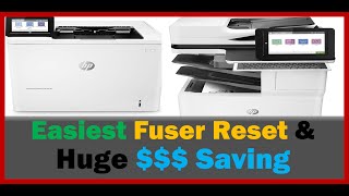 How to Reset HP Fuser for M607 M608 M609 M610 M611 M612 M631 M632 M633 M634 M635 M636 Detail Guide [upl. by Anidualc]