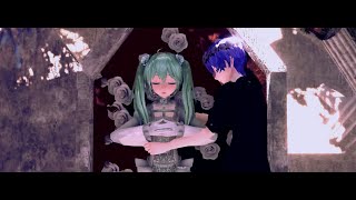 【MMD 4K】Romeo amp Cinderella X Mirishira ロミオとシンデレラ X ミリしら 【TDA Simple Black Miku】 [upl. by Ayanal]