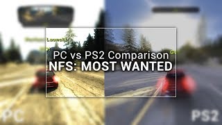 NFS Most Wanted  PC vs PS2 Comparison [upl. by Alrak]