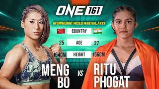 Women’s MMA WAR 😤 Meng Bo vs Ritu Phogat Was INTENSE [upl. by Haroldson]