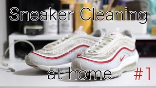 【最強のスニーカー漂白剤はこれだ】sneaker cleaning at home 1 NIKE Air Max 97【おうちでスニーカークリーニング】 [upl. by Phyllys]