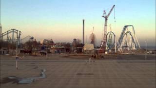 Cedar Point 2013 GateKeeper Construction Time Lapse Week 24 11413  12013 [upl. by Liuka]