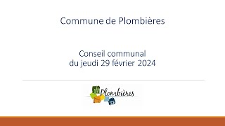 Conseil communal du 29 février 2024 [upl. by Merchant103]