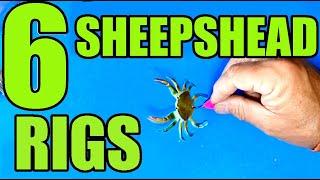 6 DIY Fishing Rigs For Sheepshead Fishing How To Rig With Crabs Barnacles Fiddlers and Shrimp [upl. by Cho]