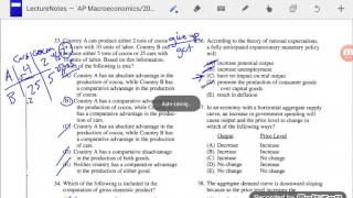 AP Macroeconomics Multiple Choice  Part 3 [upl. by Dyrrej]