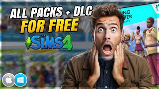 How to get ALL Sims 4 Expansion Packs for FREE  Sims 4 For FREE with ALL DLC PACKS Steam Xbox PS [upl. by Roxie572]