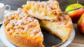 Der beste Apfelkuchen mit Streusel und Vanillepudding Apfelstreusel einfach und schnell backen [upl. by Malamud]