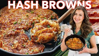 How To Make The Best Crispy Hash Browns Recipe [upl. by Nnairac]