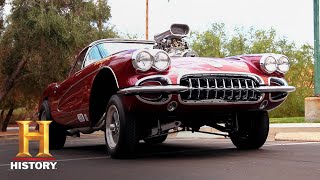 Counting Cars Danny BURNS RUBBER in a FAST Corvette Season 4  History [upl. by Saisoj]