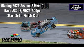 Crash Bang Boom  Xfinity Series iRacing at Daytona International Speedway 2024 Season 3 Week 11 [upl. by Nnaaihtnyc]