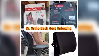 Back Support for Office Chair  Dr Ortho Orthopaedic Back Rest Unboxing amazon unboxing 🧿 [upl. by Phene952]