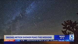 Orionid meteor shower expected to peak Sunday night [upl. by Adnolor]