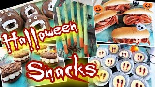 5 einfache🎃HALLOWEEN PARTY SNACKS👻gruselig amp lecker🎃Fingerfood [upl. by Peednas]