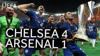 CHELSEA 41 ARSENAL UEL FINAL HIGHLIGHTS [upl. by Nylia219]