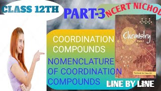 Nomenclature of coordination compoundsclass 12th chemistryCoordination compounds [upl. by Ytisahc]