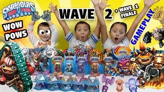 Skylanders Trap Team Wave 2 MEGA Unboxing  Wow Pow Gameplay w Legendary Nightmare Express [upl. by Elfstan]