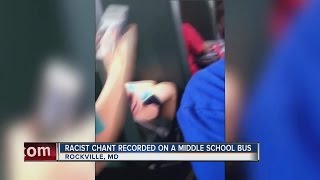 Racist chant recorded on school bus [upl. by Arabele]