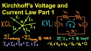 Kirchhoff’s Voltage and Current Law Part 1 English [upl. by Norej979]