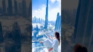 Dubai Burj Khalifa top view dubaidubaiiscallingdubaibuildingsdubaiframeshortvideostraveling [upl. by Omar902]