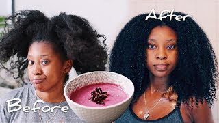 DIY Smoothie Bowl 🌺🥥 For Dull Dry Hair Rescue  Ayurvedic Natural Hair Care [upl. by Ecydnarb423]