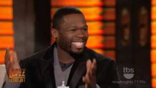 Lopez Tonight  50 Cent Interview  Tiger Woods [upl. by Ahel]