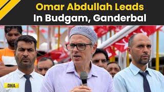 Jammu And Kashmir Election Result 2024 Omar Abdullah leads in Budgam Ganderbal BJP Trails Behind [upl. by Lambertson]