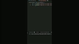 Python Declarar variables tipo entero Código en Visual Studio Code [upl. by Gordy]