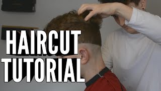 Hair Tutorial 1  Haare  Übergang selber Schneiden [upl. by Ahsenev]