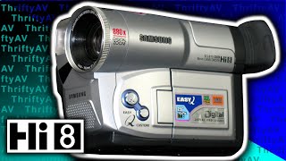 Samsung Hi8 Camcorder Model SCL810  Features and Test Footage [upl. by Amice]