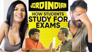 JORDINDIAN  How Students Study For Exams Part 1  REACTION [upl. by Karr]