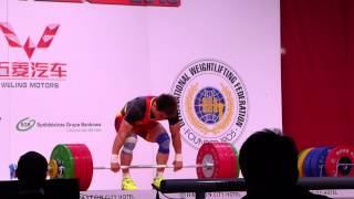 Liao Hui WWC 2013 World Record 198kg Clean and Jerk [upl. by Ylloh788]