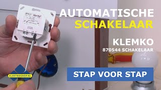 Schakelaar door een automatische lichtschakelaar vervangen Klemko 870544  Elektroshopnl [upl. by Liartnod491]