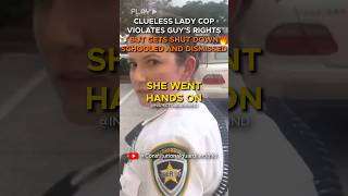 Back Up Female Cop Owned Schooled and Silenced When She Issues Unlawful Orders to Passerby [upl. by Valentin]