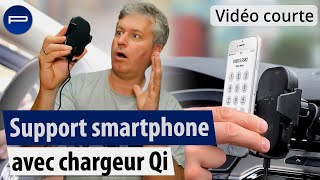 Support de smartphone pour grille daération avec chargeur compatible Qi 15 W Callstel PEARLTVFR [upl. by Leduar300]