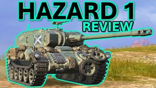 New BEST tier 7 MT Hazard 1 Review  WoT Blitz [upl. by Nellda740]