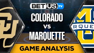 Colorado vs Marquette 032424 Game Preview  College Basketball Picks and Predictions [upl. by Annodas]