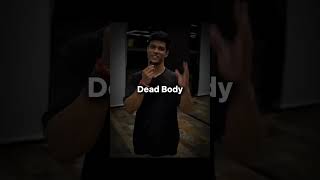 dead body ☠️ gym motivation 🖕 gym attitude status 😈 viralshort shortvideo attitude [upl. by Eerdna]