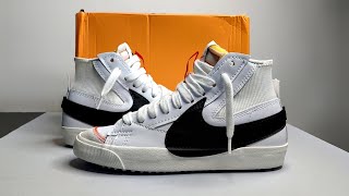 Unboxing  ON Feet  NIKE Blazer Mid 77 quotJUMBOquot Shoes [upl. by Alsworth]