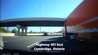 Drive from Kitchener Ontario to Cambridge via Highway 401 Sept 2924 [upl. by Halsey]