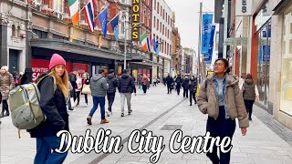 Dublin City Centre walking tour 2024 Dublin Ireland Winter Walk  4k uhd video [upl. by Donovan512]