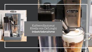 Inbetriebnahme Kaffeevollautomat Rivelia von DeLonghi  Bean Adapt Technology für Bestes Aroma [upl. by Nisa58]