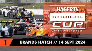 Hagerty Radical Cup UK 2024 Round 6  Brands Hatch  SR3 RACE 1 [upl. by Iclehc]