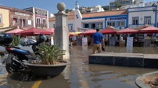 Água invade zonas ribeirinhas do Algarve [upl. by Guenzi256]